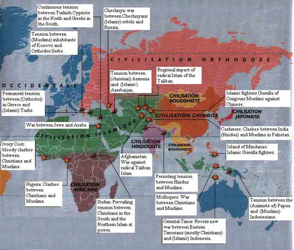 MAP 98percent of world conflict